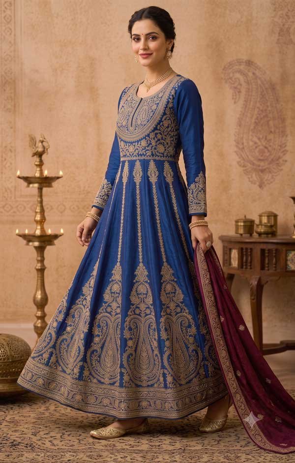 Embroidered Anarkali Kurti